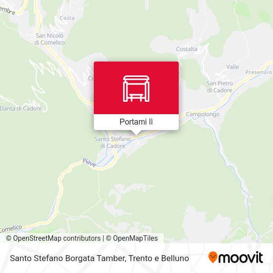 Mappa Santo Stefano Borgata Tamber