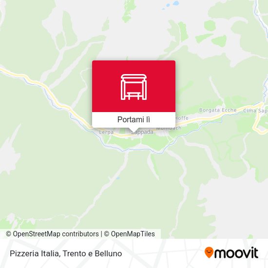 Mappa Pizzeria Italia