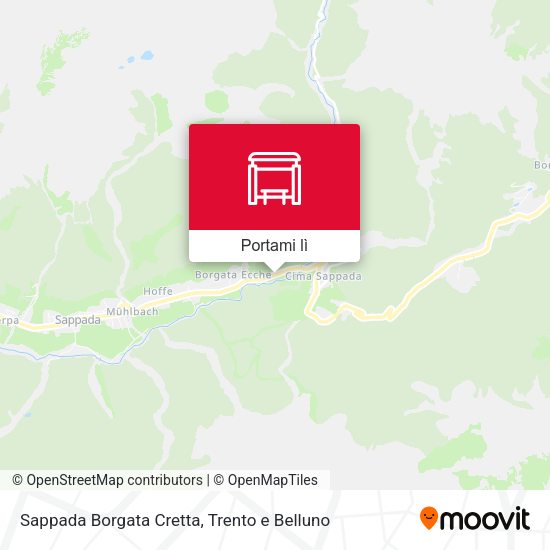 Mappa Sappada Borgata Cretta