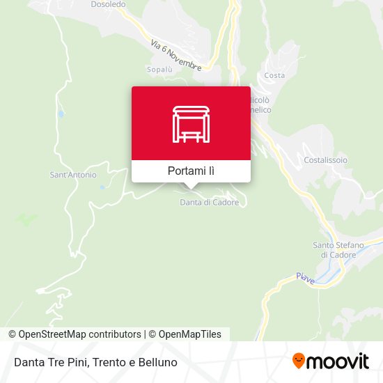 Mappa Danta Tre Pini