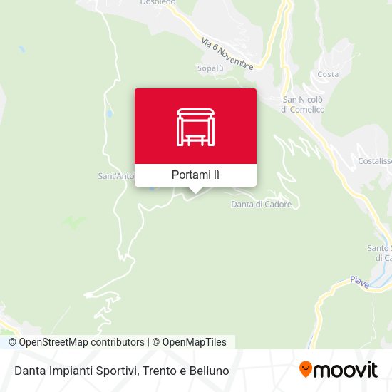 Mappa Danta Impianti Sportivi