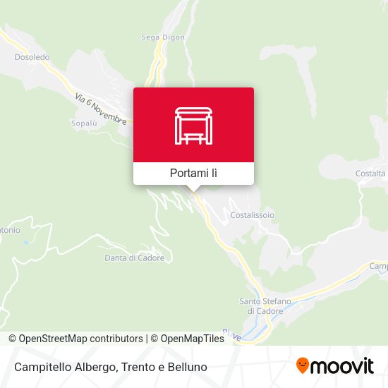 Mappa Campitello Albergo