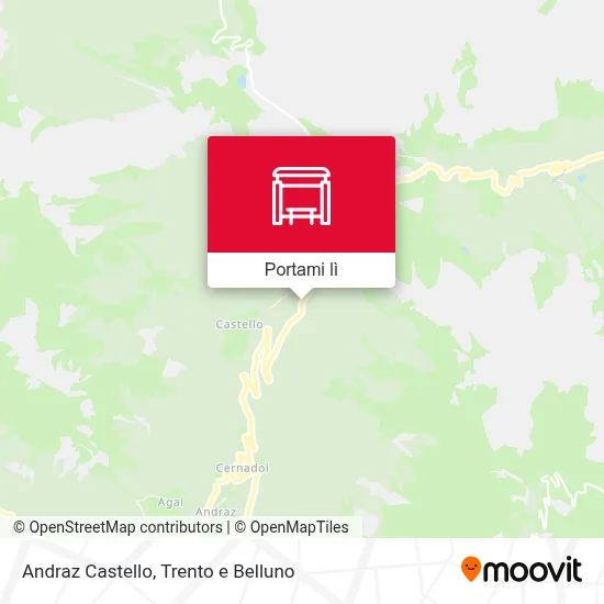 Mappa Andraz Castello