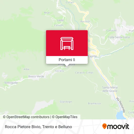 Mappa Rocca Pietore Bivio