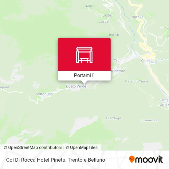 Mappa Col Di Rocca Hotel Pineta