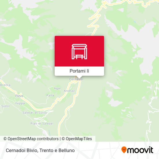 Mappa Cernadoi Bivio