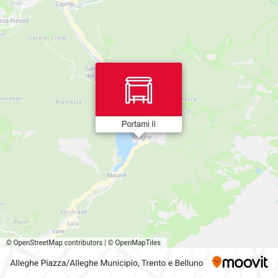 Mappa Alleghe Piazza / Alleghe Municipio