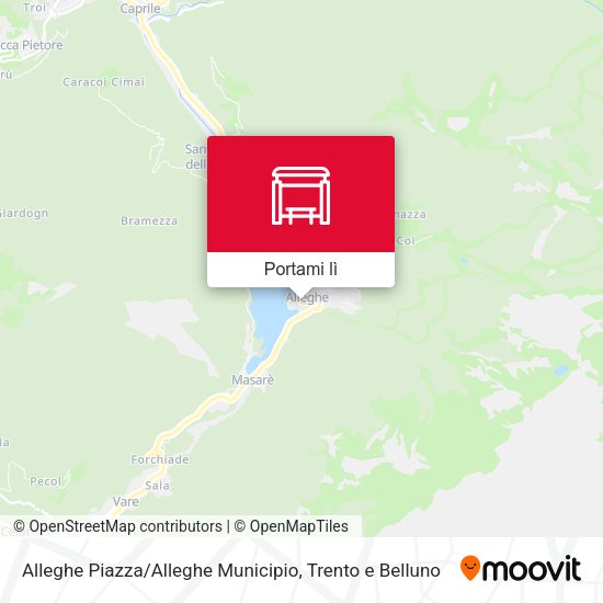 Mappa Alleghe Piazza / Alleghe Municipio