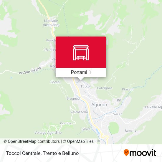 Mappa Toccol Centrale