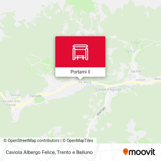 Mappa Caviola Albergo Felice