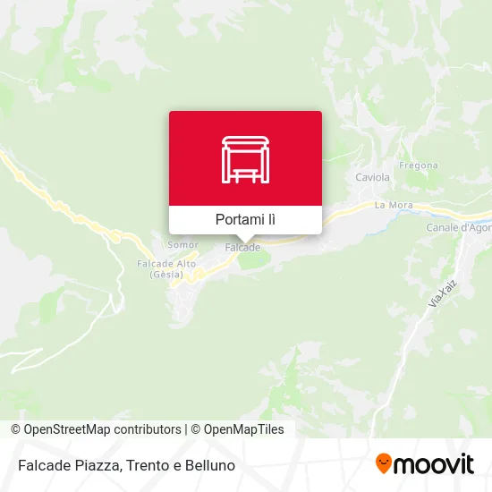 Mappa Falcade Piazza