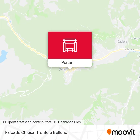 Mappa Falcade Chiesa