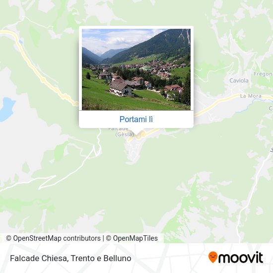 Mappa Falcade Chiesa