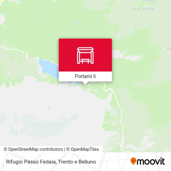 Mappa Rifugio Passo Fedaia
