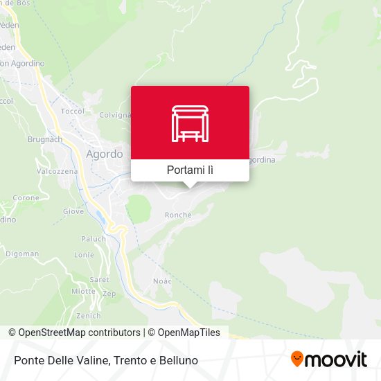 Mappa Ponte Delle Valine