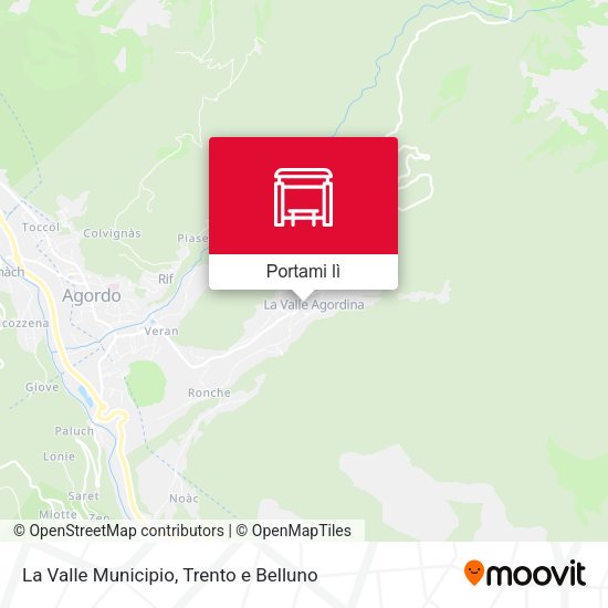 Mappa La Valle Municipio