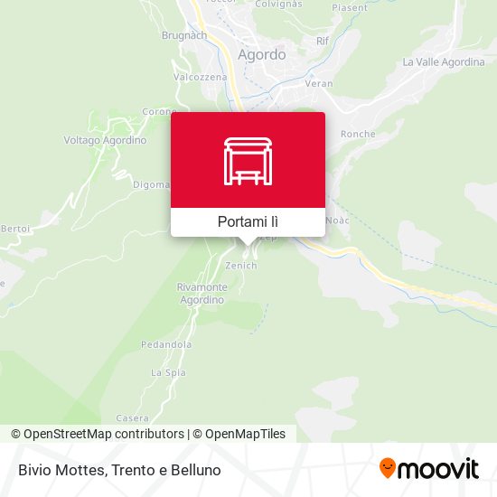 Mappa Bivio Mottes