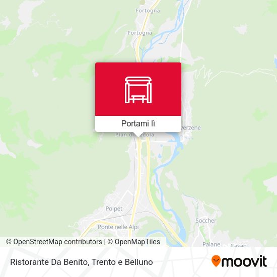 Mappa Ristorante Da Benito