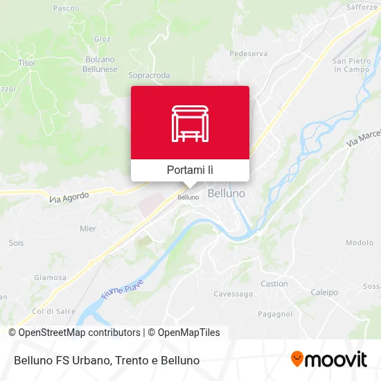 Mappa Belluno FS Urbano