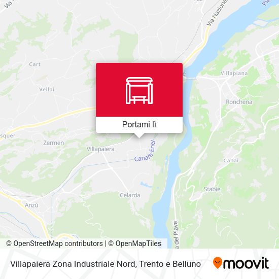 Mappa Villapaiera Zona Industriale Nord