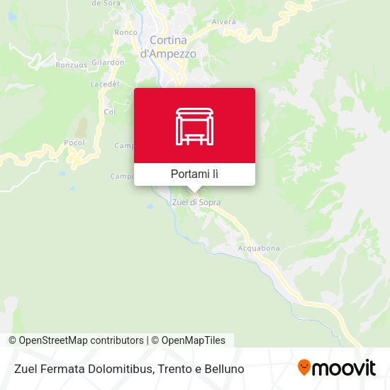 Mappa Zuel Fermata Dolomitibus