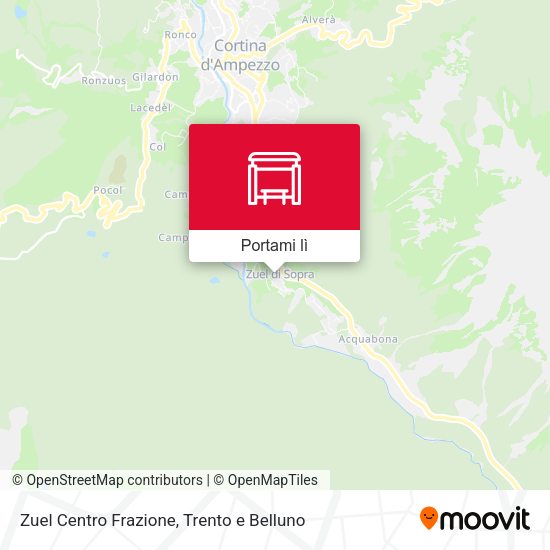 Mappa Zuel Centro Frazione