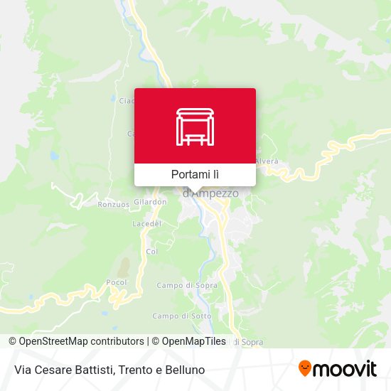 Mappa Via Cesare Battisti