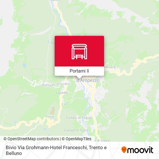 Mappa Bivio Via Grohmann-Hotel Franceschi