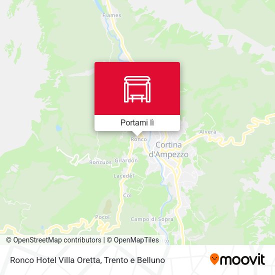 Mappa Ronco Hotel Villa Oretta