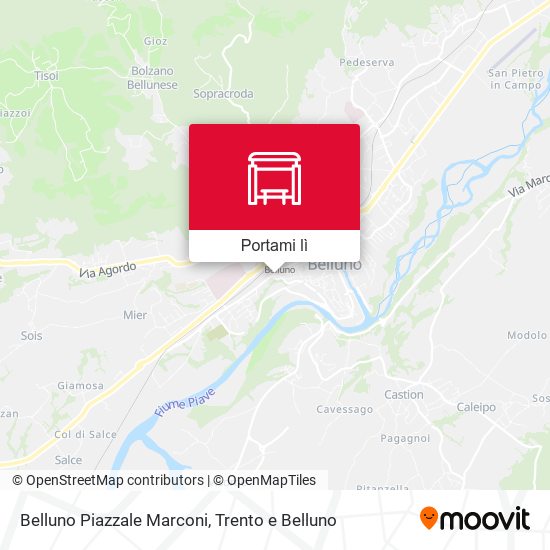 Mappa Belluno Piazzale Marconi
