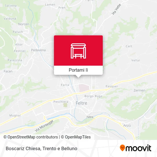 Mappa Boscariz Chiesa