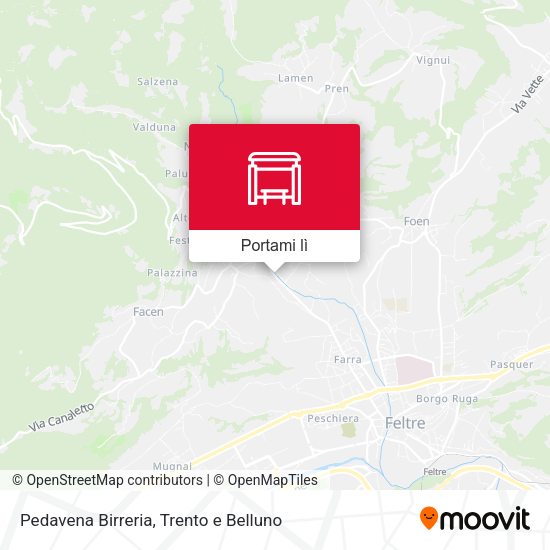 Mappa Pedavena Birreria
