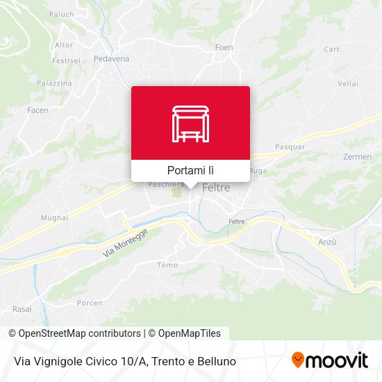 Mappa Via Vignigole Civico 10/A