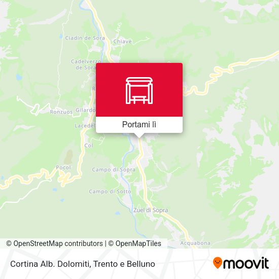 Mappa Cortina Alb. Dolomiti