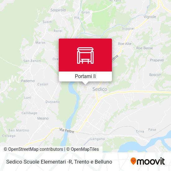 Mappa Sedico Scuole Elementari -R