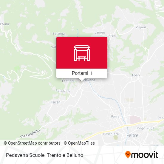 Mappa Pedavena Scuole