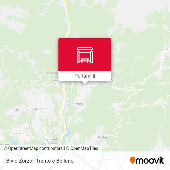 Mappa Bivio Zorzoi