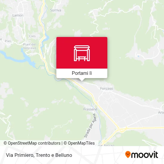 Mappa Via Primiero