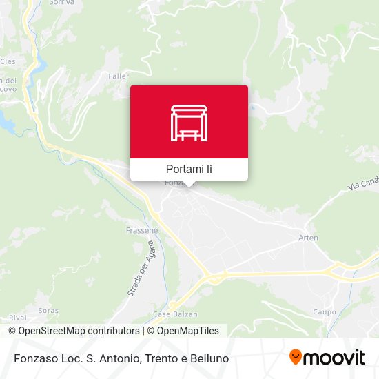 Mappa Fonzaso Loc. S. Antonio
