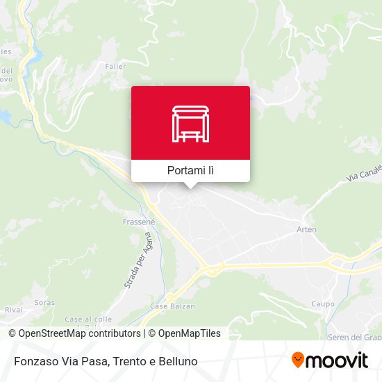 Mappa Fonzaso Via Pasa