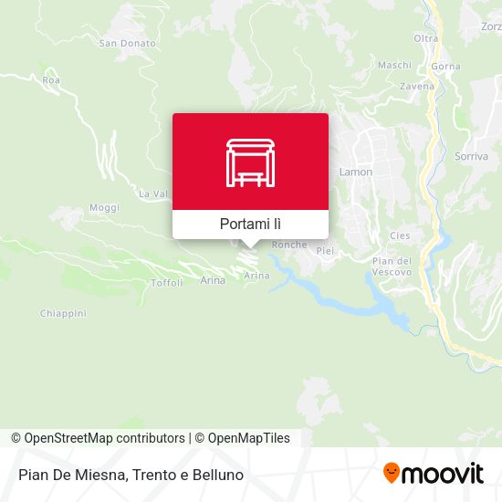 Mappa Pian De Miesna