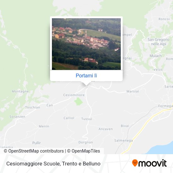 Mappa Cesiomaggiore Scuole