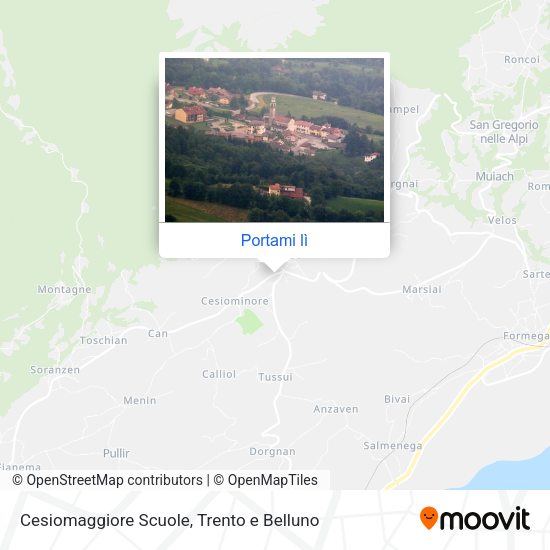 Mappa Cesiomaggiore Scuole
