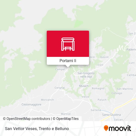 Mappa San Vettor Veses