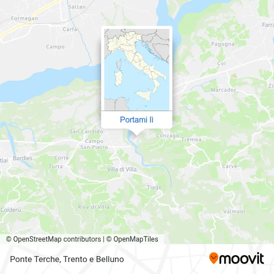 Mappa Ponte Terche