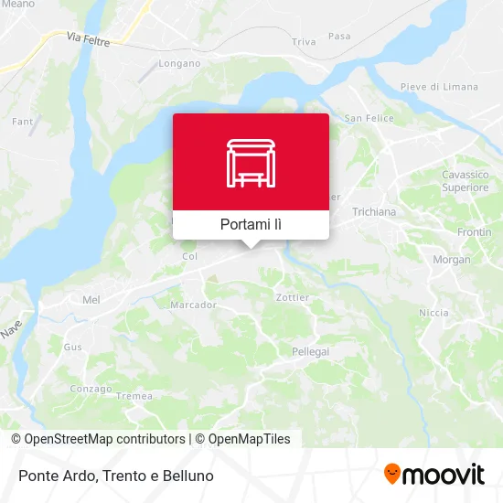 Mappa Ponte Ardo