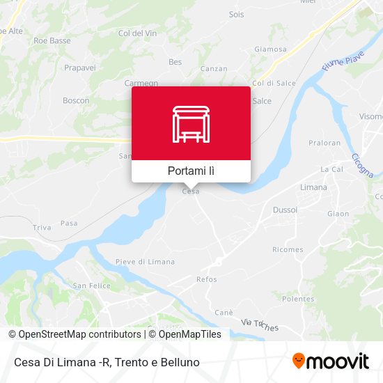 Mappa Cesa Di Limana -R