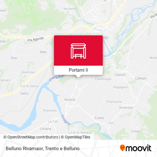 Mappa Belluno Rivamaor