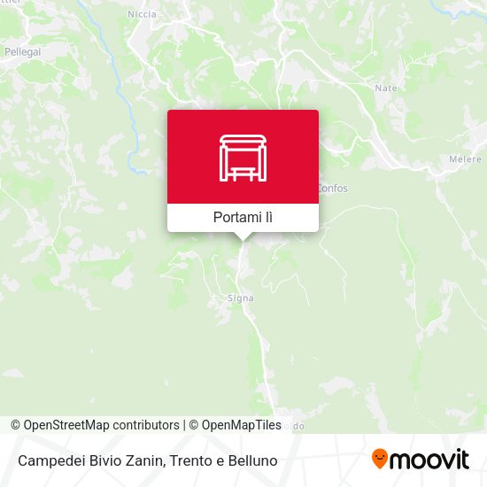 Mappa Campedei Bivio Zanin