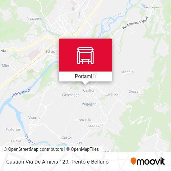 Mappa Castion Via De Amicis 120